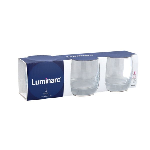 Sada pohárov Luminarc 3 kusov Transparentná Sklo (0,31 L)