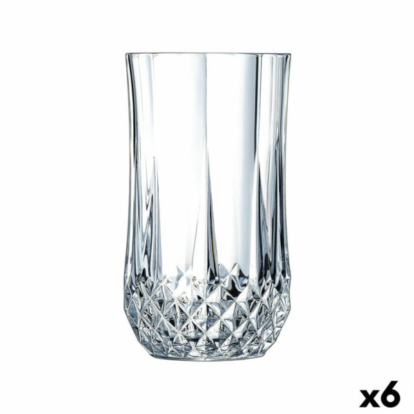 Sklenený pohár Cristal d’Arques Paris Longchamp Transparentná Sklo (36 cl) (Pack 6x)