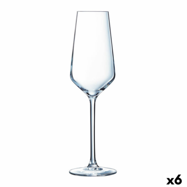 Pohár šampanského Éclat Ultime Transparentná Sklo (21 cl) (Pack 6x)