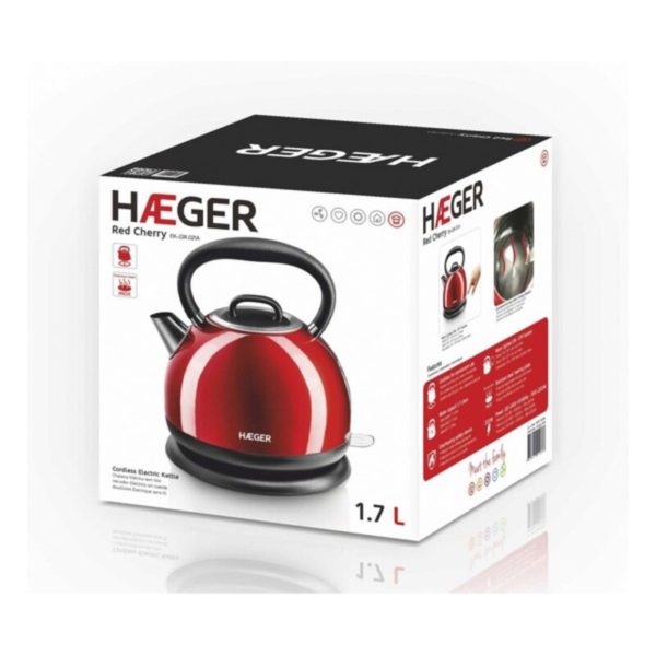 Rýchlovarná Kanvica Haeger Red Cherry 2200 W (1,7 L) 1,7 L