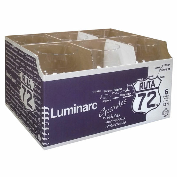 Pohár Luminarc Ruta 72 Viacúčelové Transparentná Sklo (72 cl)