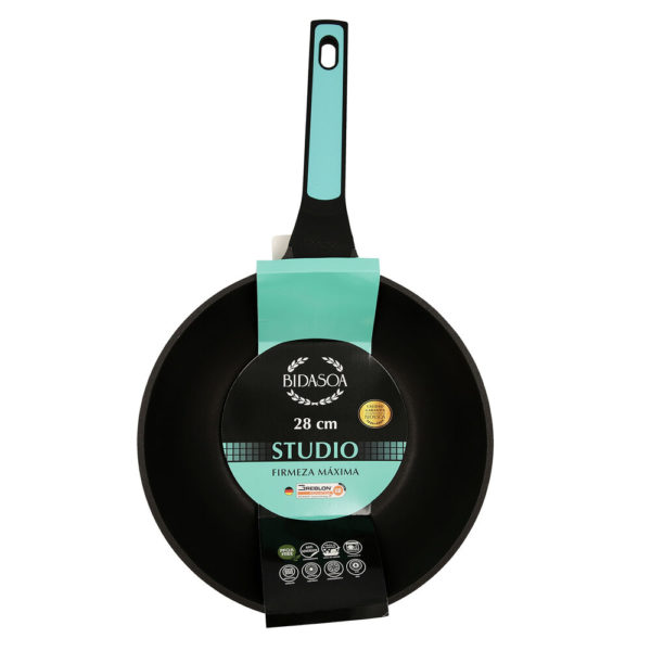 Panvica Wok Bidasoa Studio Čierna Kov (28 cm)