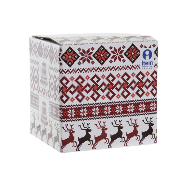 Čajová kanvica DKD Home Decor Vianoce Sklo Porcelán Červená Biela (250 ml) (2 kusov)
