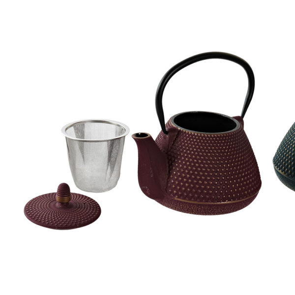 Čajová kanvica DKD Home Decor Modrá Fuchsiová Liatina (1000 ml) (2 kusov)