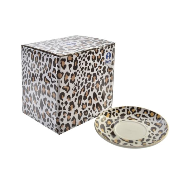 Čajová kanvica DKD Home Decor Leopard Sklo Porcelán (250 ml) (2 kusov)