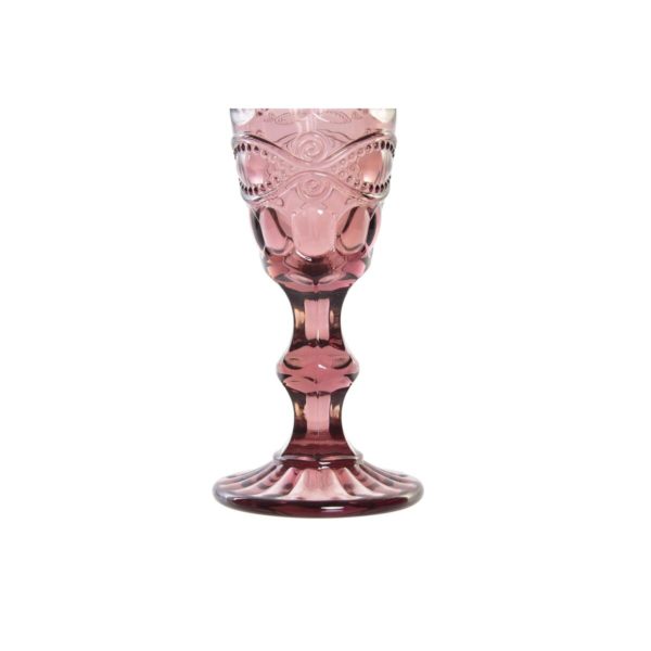 Pohár šampanského DKD Home Decor Sklo Ružová (150 ml)