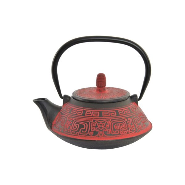 Čajová kanvica DKD Home Decor Červená Čierna Liatina (800 ml)