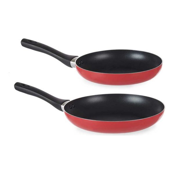 Súprava panvíc Červená Aluminium (2 pcs)