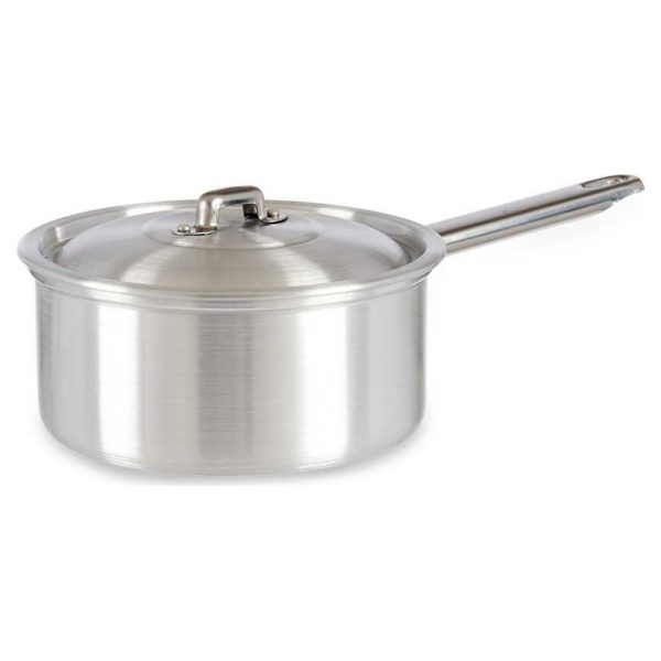 Hrniec s rúčkou a pokrievkou Striebristý Aluminium 1,5 L (18 x 10 x 30,5 cm)