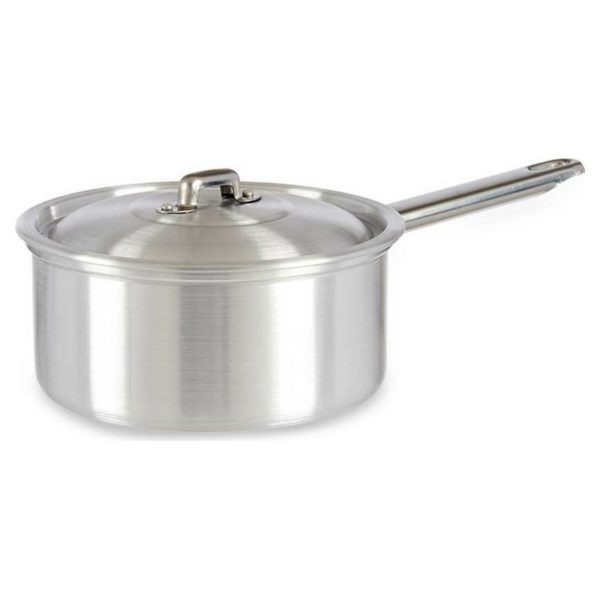 Hrniec s rúčkou a pokrievkou Striebristý Aluminium 1,5 L (18 x 10 x 30,5 cm)