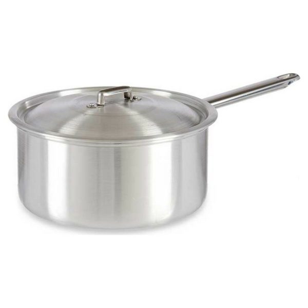 Hrniec s rúčkou a pokrievkou Striebristý Aluminium 5 L (26 x 12 x 43 cm)