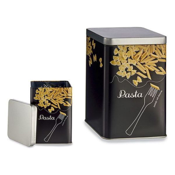 Plechová Krabica Pasta Kov (1000 ml) (10,2 x 15 x 10,2 cm)