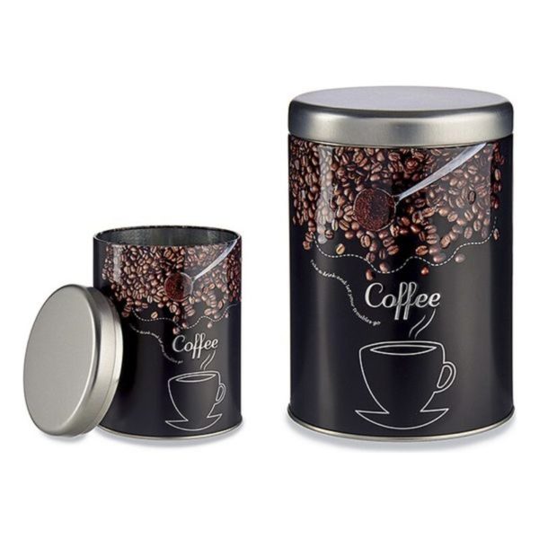 Plechová Krabica Coffee Kov (1000 ml) (10,5 x 15 x 10,5 cm)