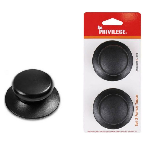 Kľučka na dvere Privilege Panvica Pokrývky (2 pcs) (6 cm)