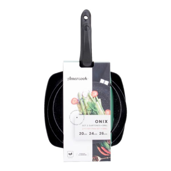 Súprava panvíc Amercook Grill Amer (Ø 20 cm, Ø 24 cm, Ø 26 cm)