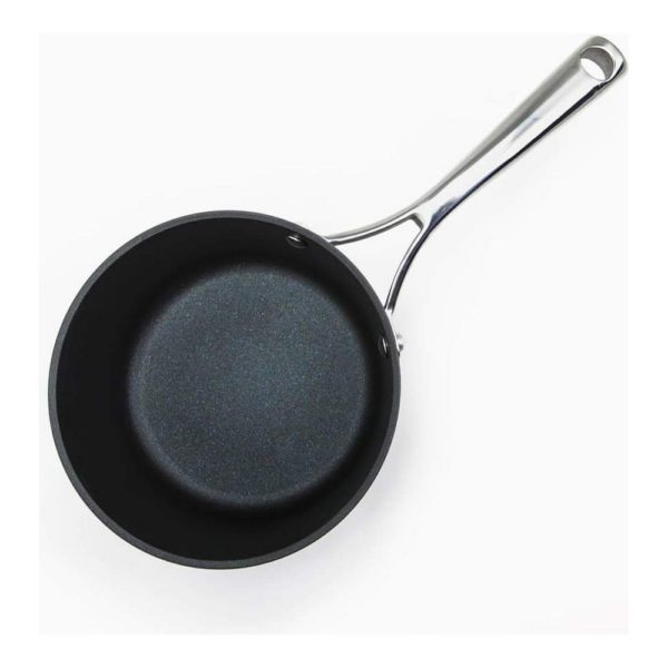 Hrniec s rúčkou a pokrievkou Amercook Čierna Terakota Rúra Nerezová oceľ Aluminium (Ø 18 cm)