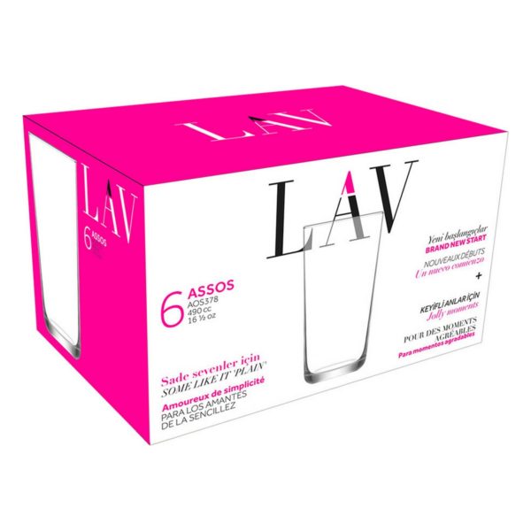 Sada pohárov LAV Assos 6 Kusy 490 ml