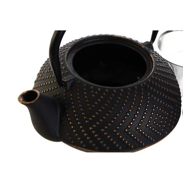 Čajový set DKD Home Decor Čierna Medený Liatina (900 ml)