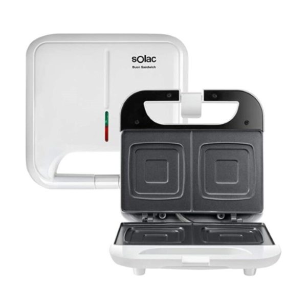 Sendvičovač teflónový povrch Solac SD5053 750W Biela 750W 750 W