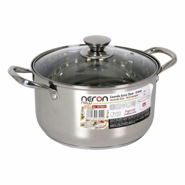 Kastról New Neron Oceľ Indukcia S vrchnákom